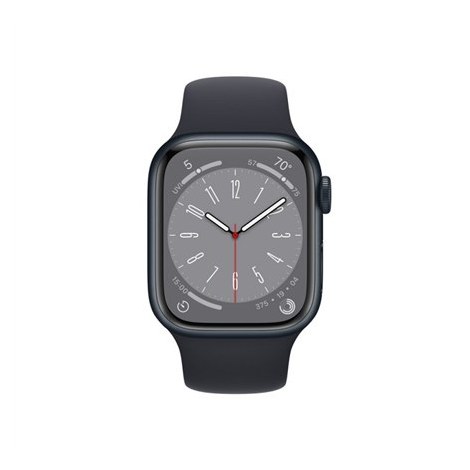 Apple Watch | Series 8 (GPS + Cellular) | Smart watch | Aerospace-grade aluminium alloy | 41 mm | Black | Apple Pay | 4G | Water